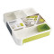 Органайзер для столовых приборов drawerstore™ раздвижной белый-зеленый